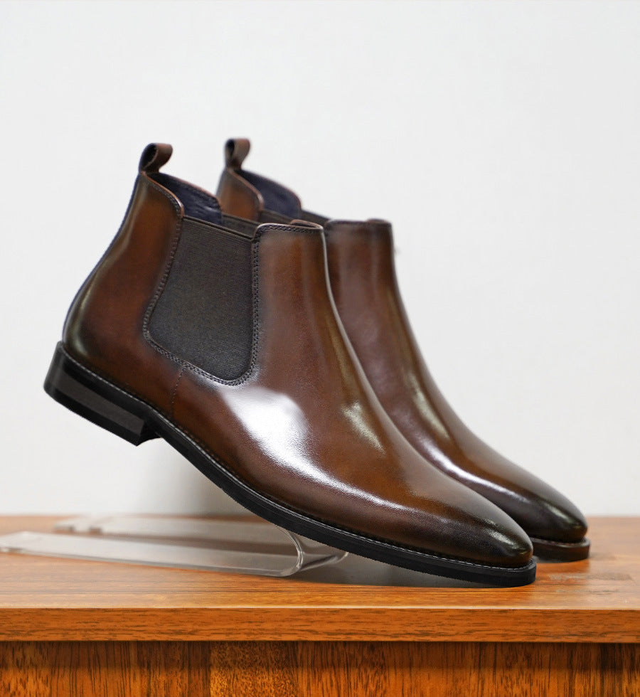 Men's Italian Handmade Genuine Leather Chelsea Boots