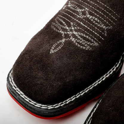 Men's Black Rough-Out Leather Boots