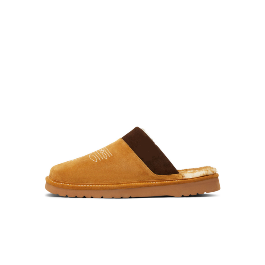 Men's Western Cowboy Suede Square Toe Slippers