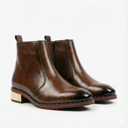 Men's Golden Heel Chelsea Boots