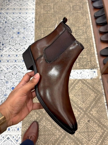 Men's Pointed Toe Chelsea Boots