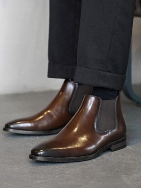 Men's Pointed Toe Chelsea Boots
