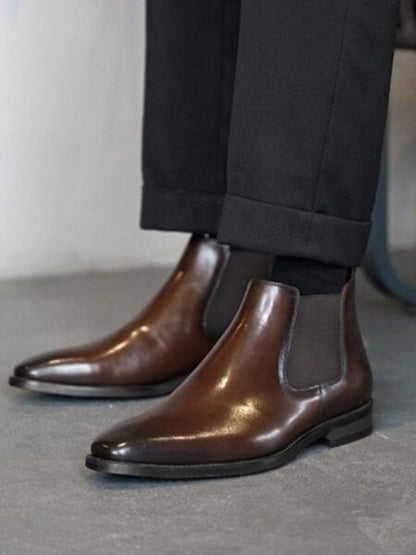Men's Pointed Toe Chelsea Boots