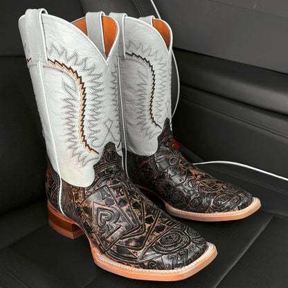 Men's Square Toe Western Cowboy Boots