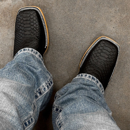 Men's Square Heel Boots