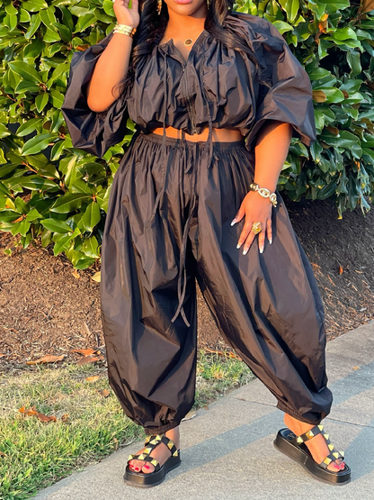 Fab Loose Zip Jacket Set