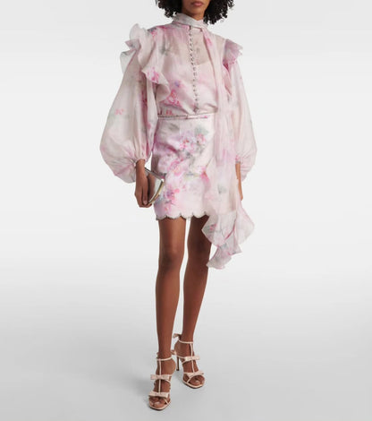 Demure Pink Floral 2pc Set