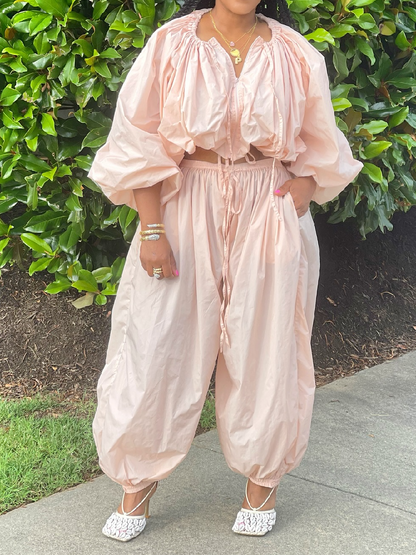 Fab Loose Zip Jacket Set