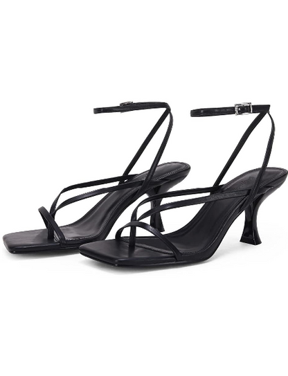 Women's Lace Up Heeled Sandals