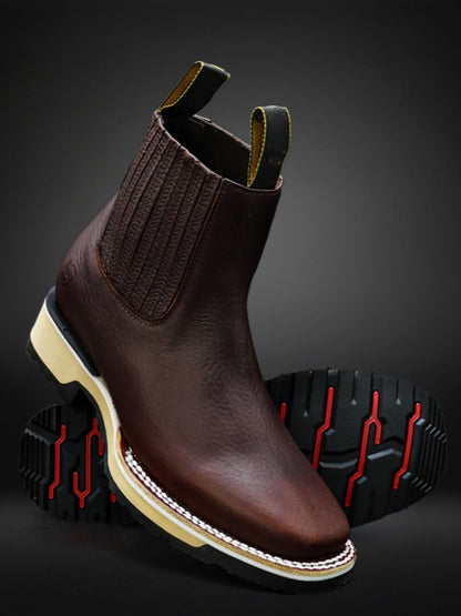 Double-density Sole Cowboy Leather Boots