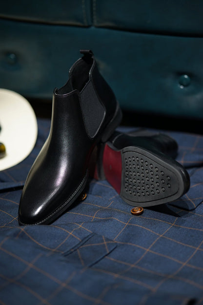 Men's Italian Handmade Genuine Leather Chelsea Boots