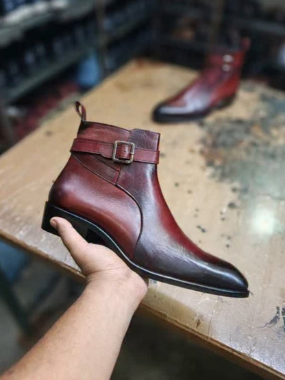 Men's Stylish Vintage Leather Ankle Booots
