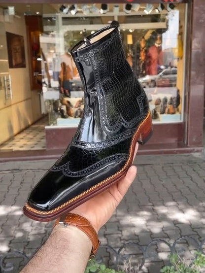 Men's Vintage Italian Leather Boots