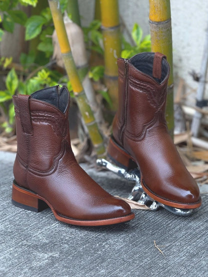 Men's Vintage Pointed Leather Boots