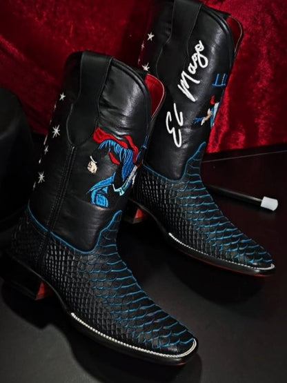 Men's Handcrafted Wizard Leather Boots