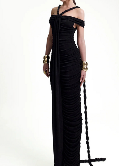 Demure Slim Maxi Dress