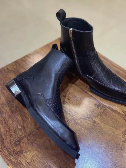 Men's Premium Steel Plate Italian Boots