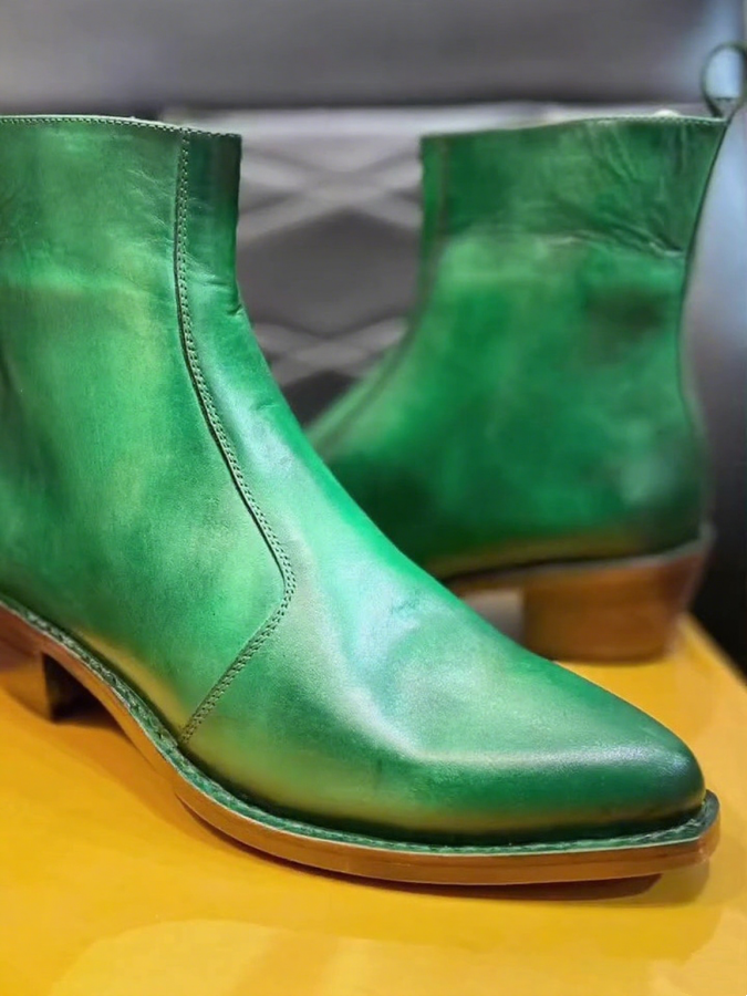 Men's Cuban Heel Goodyear Welted Boots