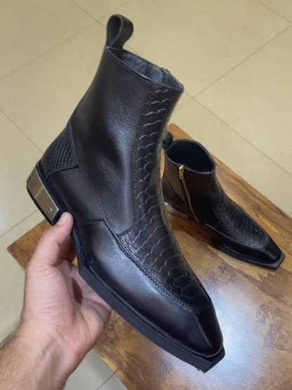Men's Premium Steel Plate Italian Boots
