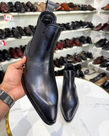 Men's Italian Handmade Chelsea Leather Boots