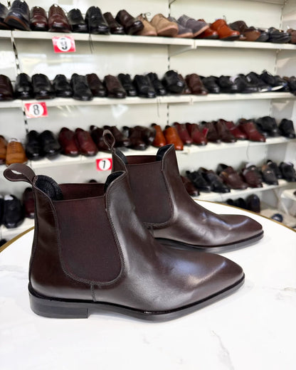 Men's Italian Handmade Chelsea Leather Boots