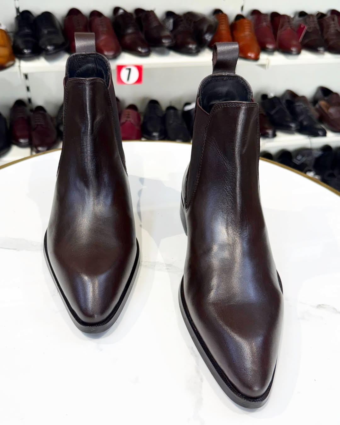 Men's Italian Handmade Chelsea Leather Boots