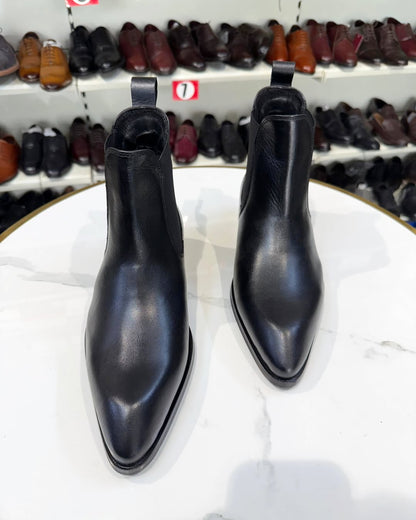 Men's Italian Handmade Chelsea Leather Boots