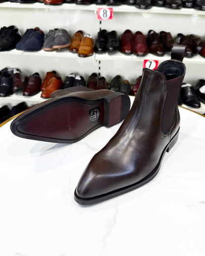 Men's Italian Handmade Chelsea Leather Boots