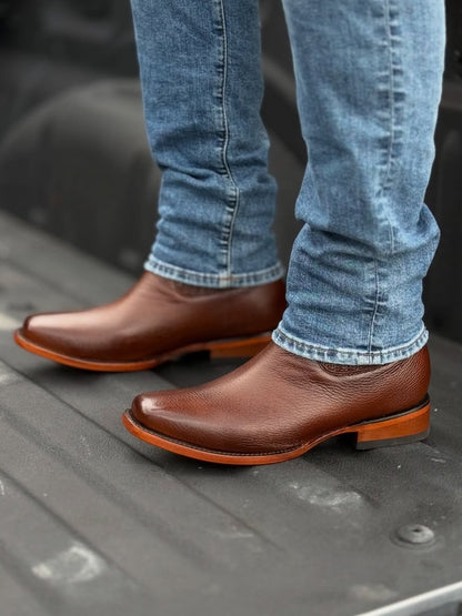 Elegant Cowboy Boot In Deerskin