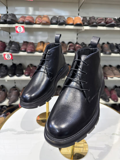 Men's Lace-up Leather Ankle Boots