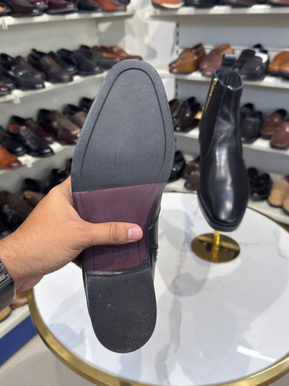 Men's T-Shape Wooden Chelsea Boots