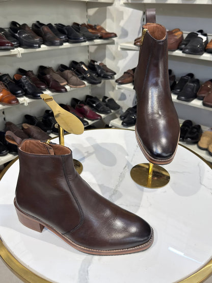 Men's T-Shape Wooden Chelsea Boots