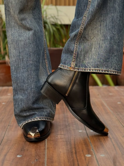 Men's Metal Toe Chelsea Boots