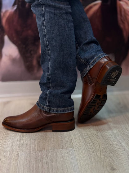 Men's Vintage Pointed Leather Boots