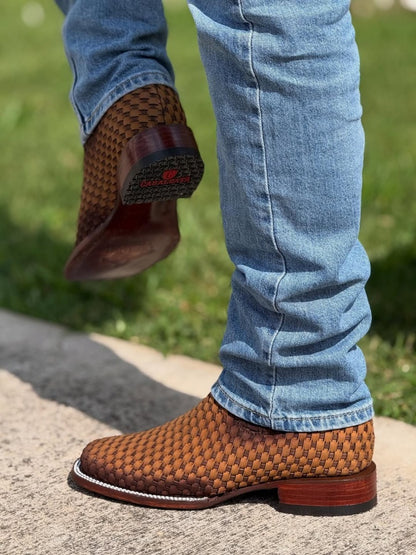Men's Honey Woven Ankle Boots