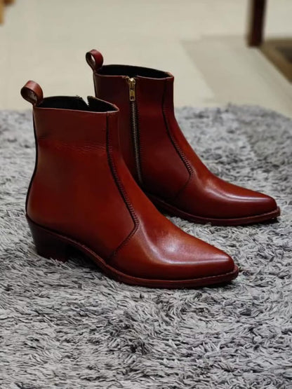 Men's Cuban Heel Goodyear Welted Boots