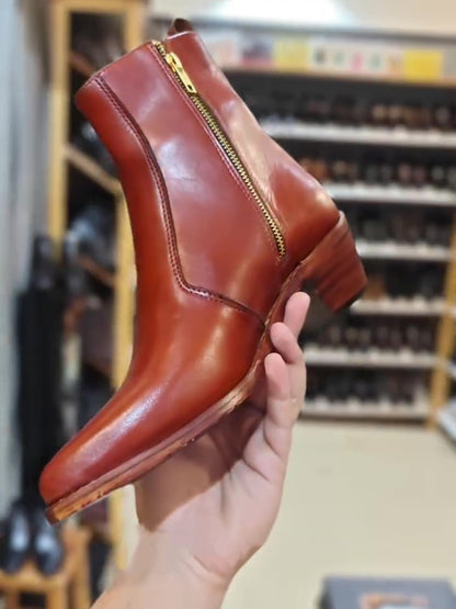 Men's Cuban Heel Goodyear Welted Boots