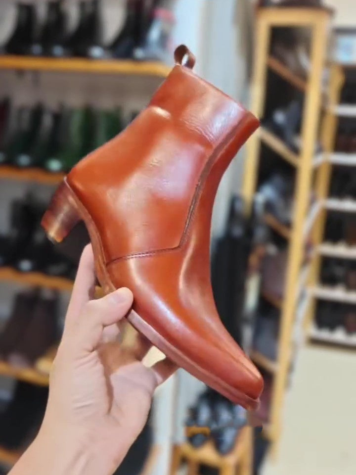 Men's Cuban Heel Goodyear Welted Boots