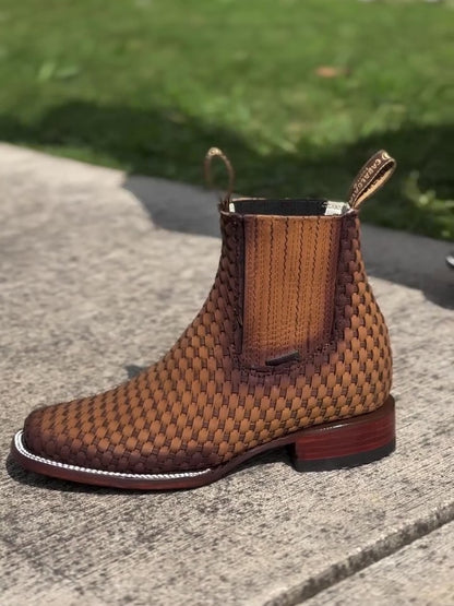 Men's Honey Woven Ankle Boots