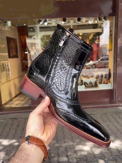 Men's Vintage Italian Leather Boots
