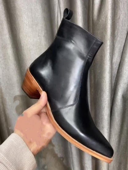 Men's Cuban Heel Goodyear Welted Boots