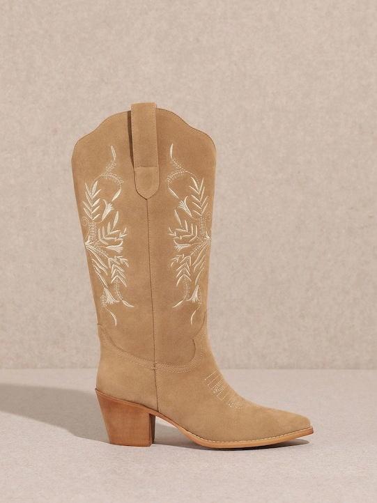 Vintage Embroidered Cowboy Boots