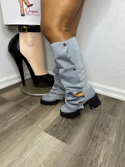 Fashion Stacked Cowboy Boot