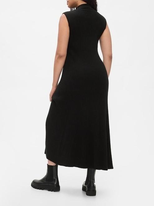 Mockneck Maxi Sweater Dress