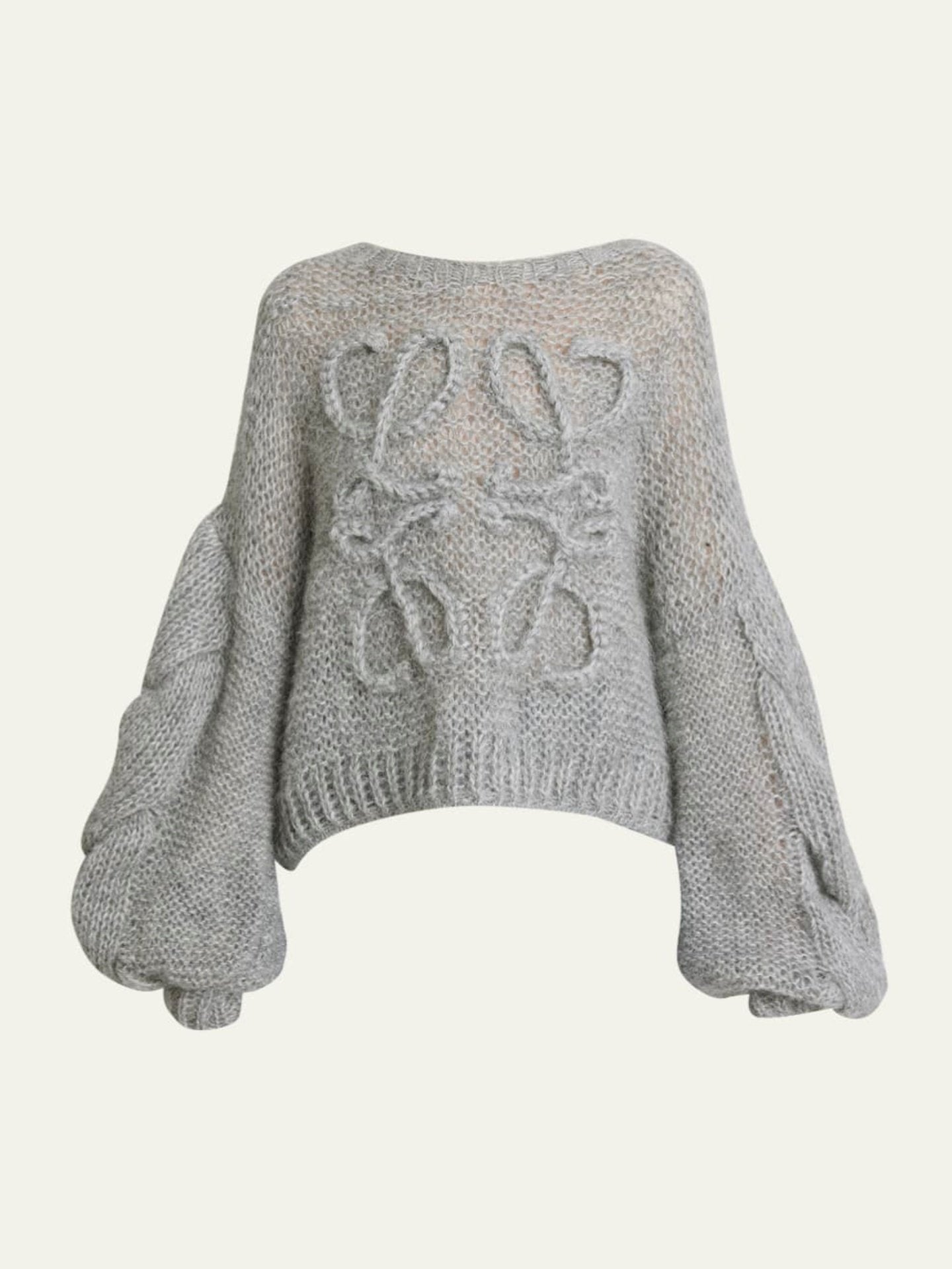 Cable-Knit Sleeve Sweater