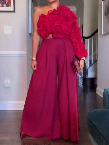 Gorgeous High-waisted Wide-leg Trousers