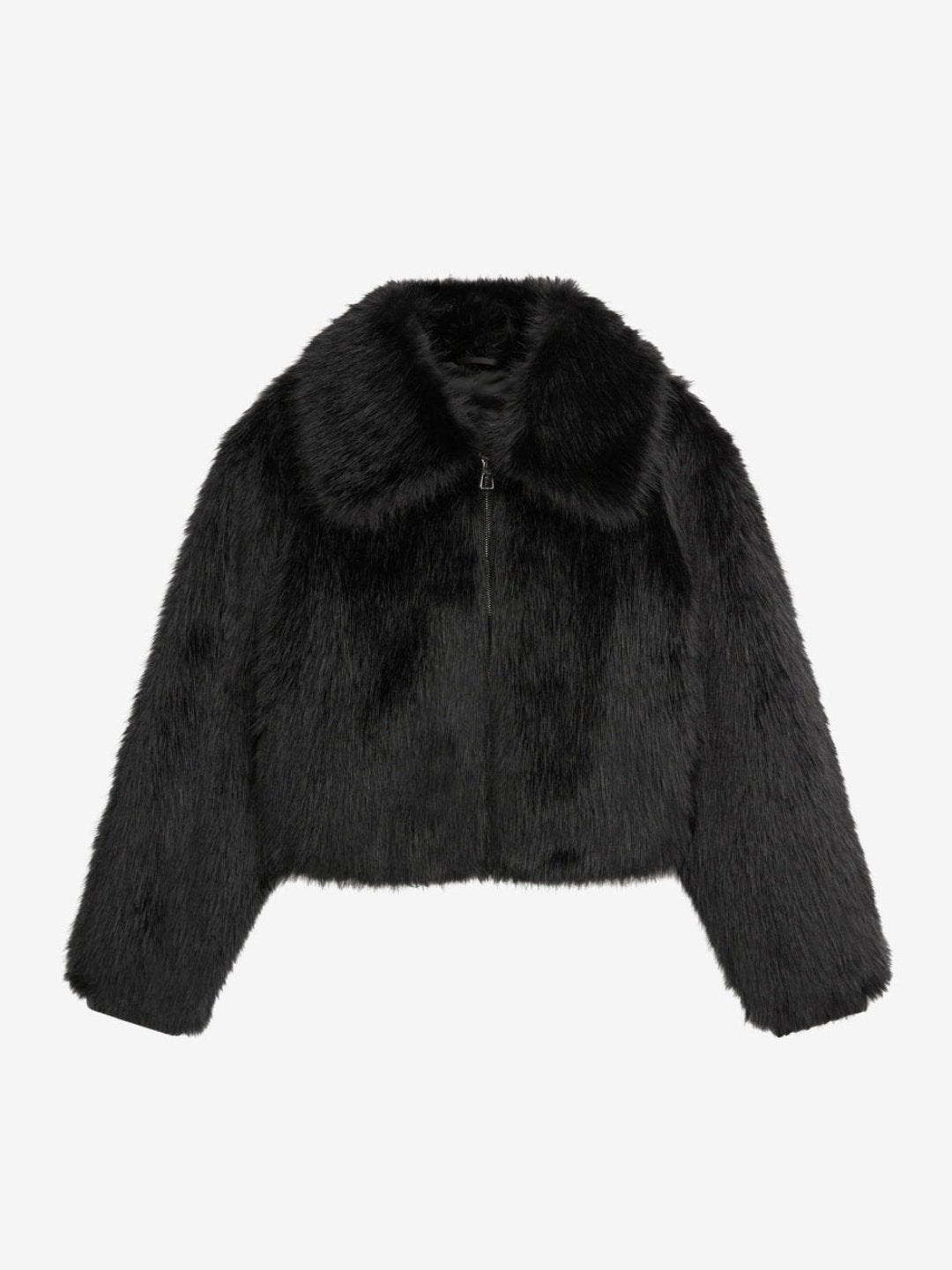 Faux Fur Zipper Jacket