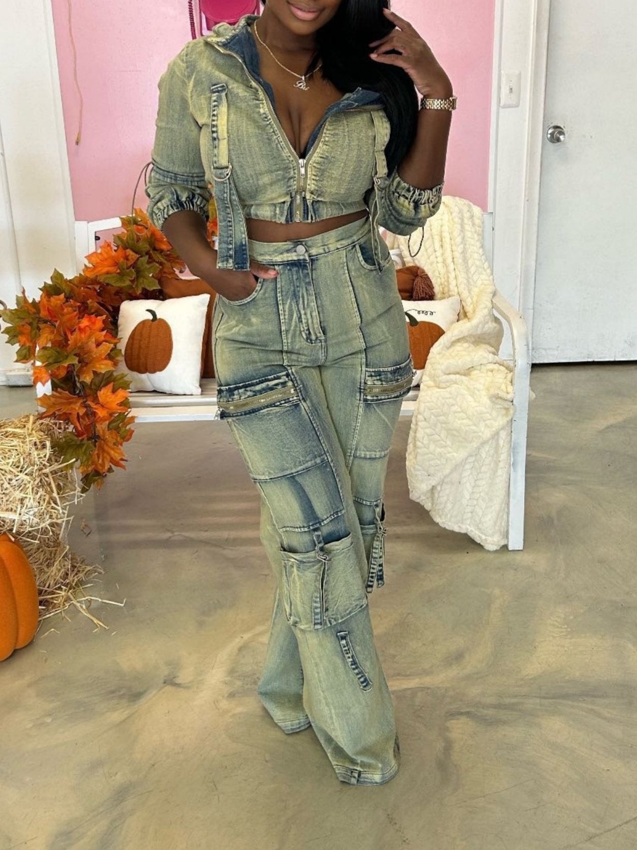 Fall New Denim Suit