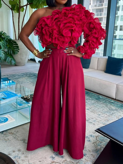 Gorgeous High-waisted Wide-leg Trousers