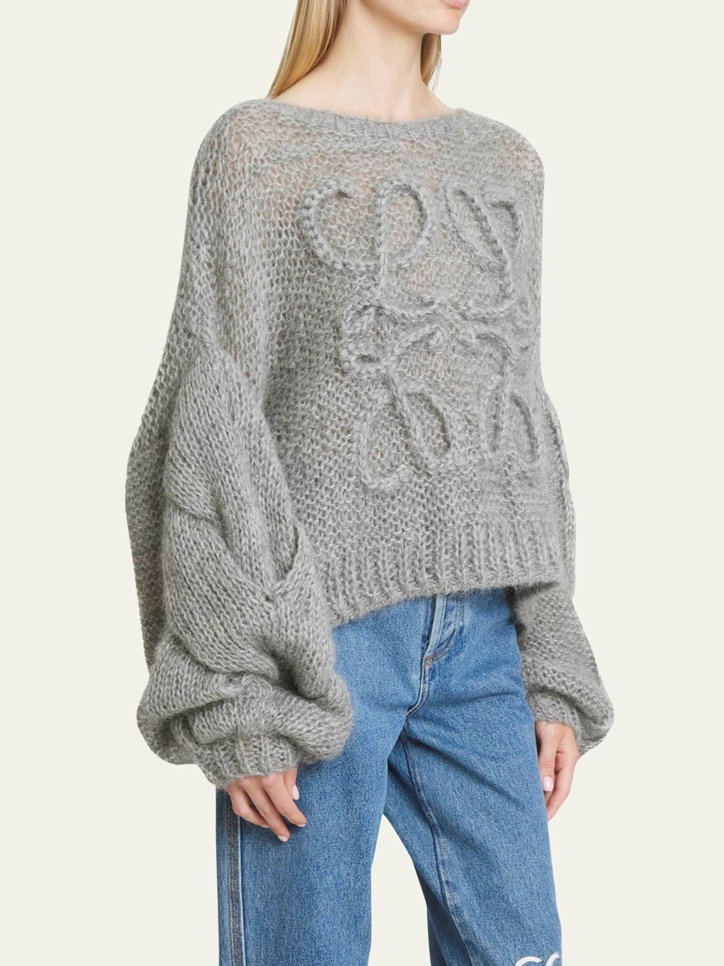 Cable-Knit Sleeve Sweater